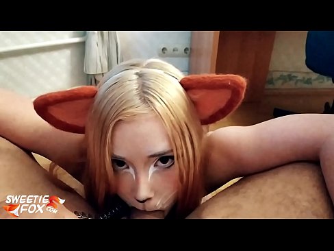 ❤️ Кицунэ глытае член і канчае ў рот ❤️❌ Порна vk у нас ﹏